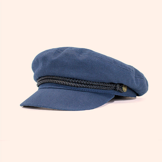 Navy Greek Cap