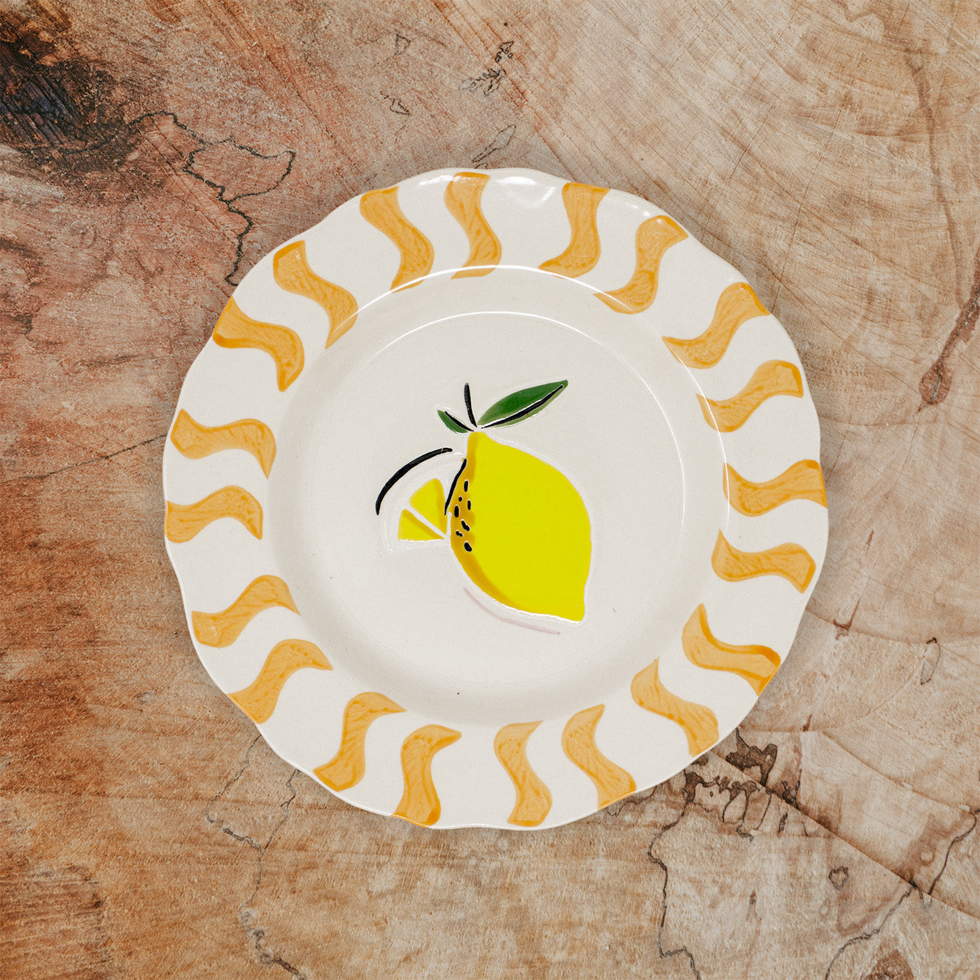 Striped Lemon Plate