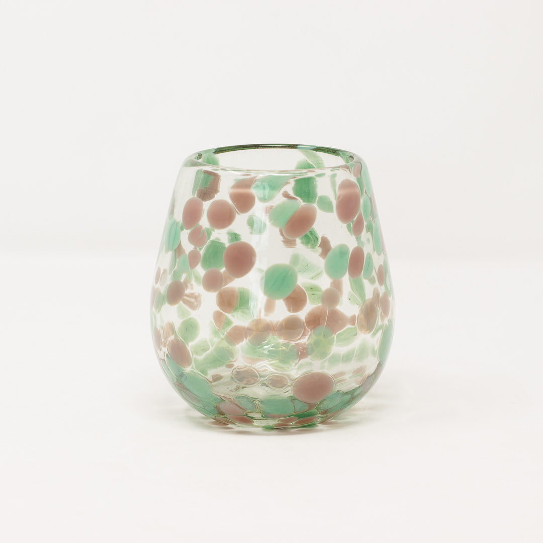 Mexican Confetti Stemless Wine Glass