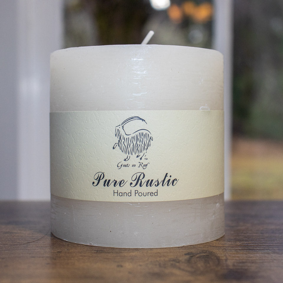10x10cm Rustic Ivory Candles