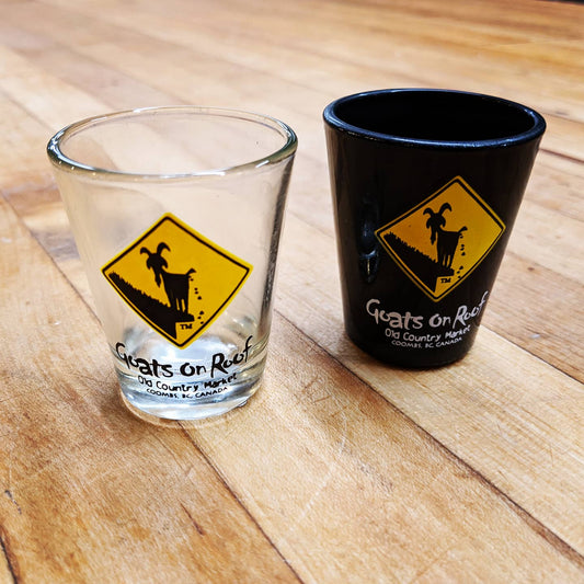 Goats on Roof Shot Glass