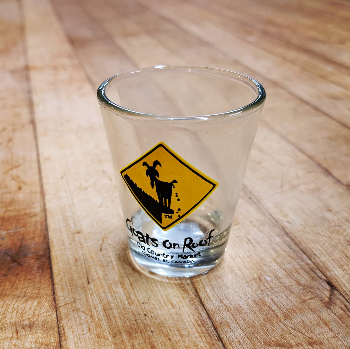 Goats on Roof Shot Glass