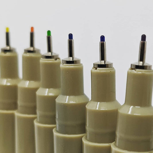 12 Colour Fineliner Drawing Pens