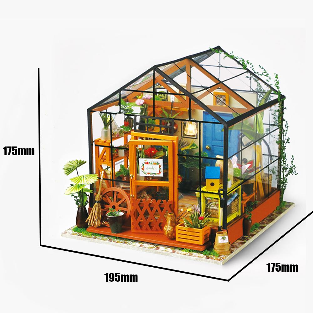 Robotime Cathy's Greenhouse Miniature Room Kit