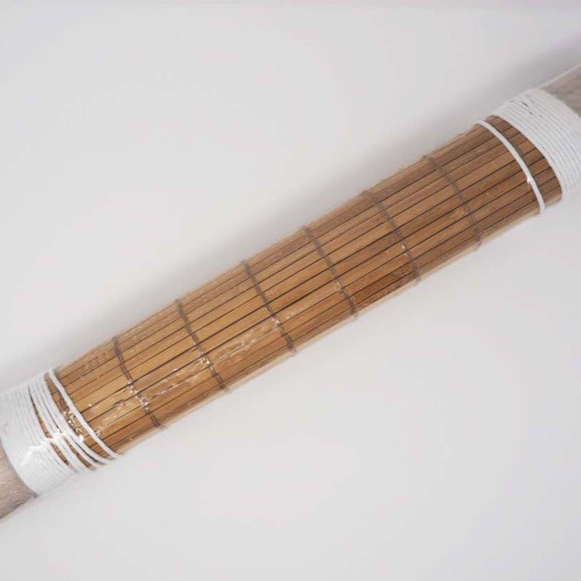 Stained Wide Slat Bamboo Blind