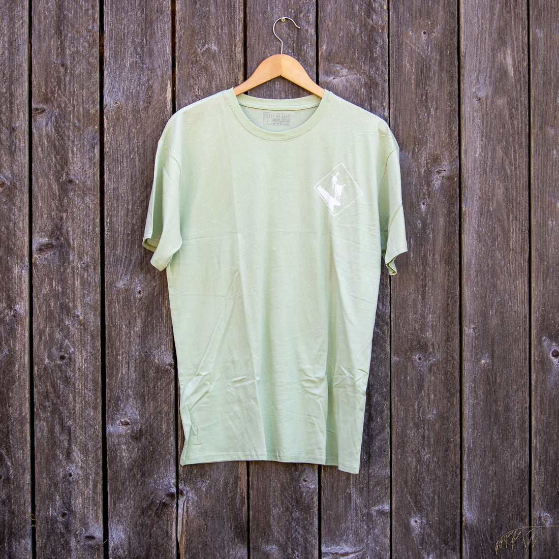 Goats on Roof Stencil Logo T Shirt