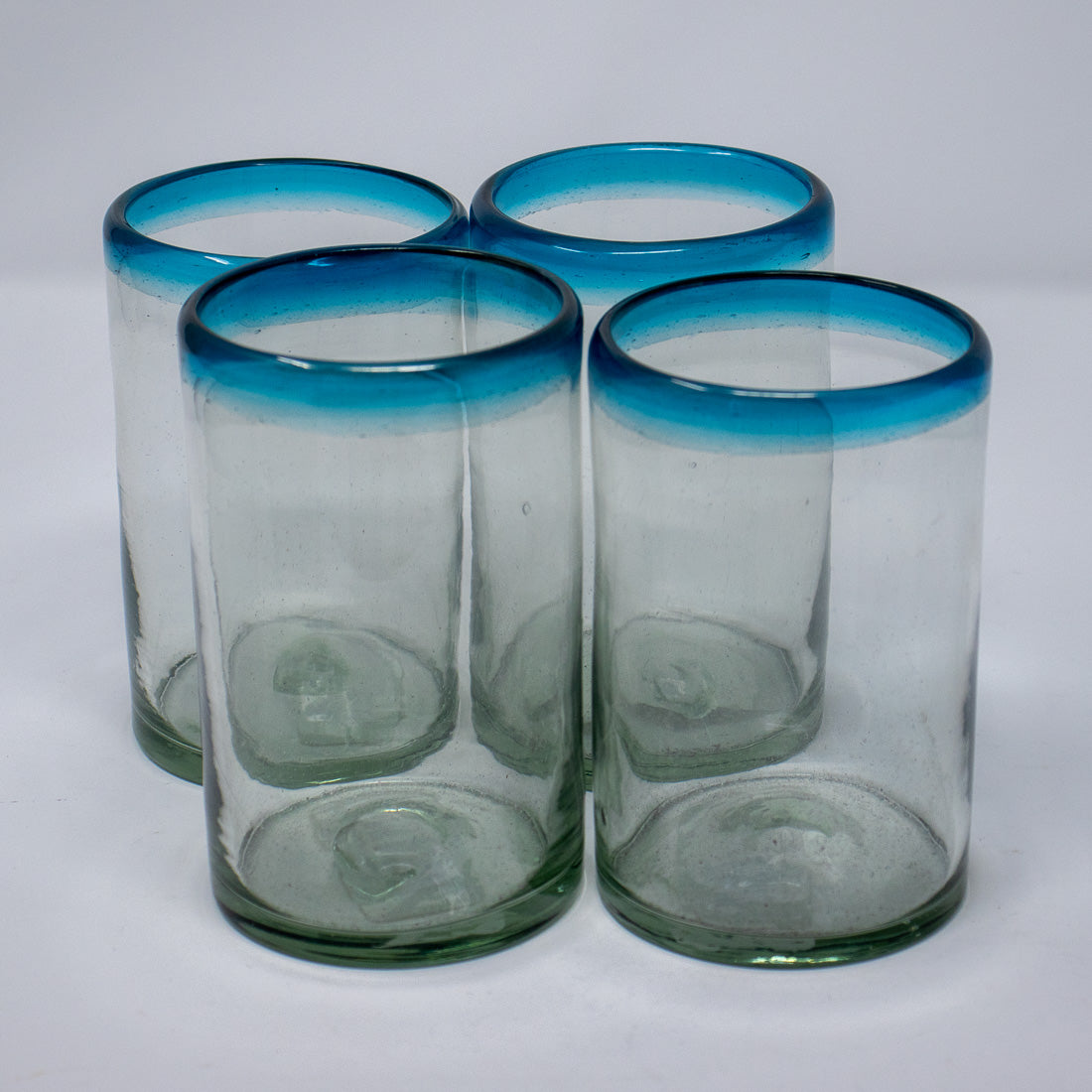 Tall Mexican Blue Rim Tumblers