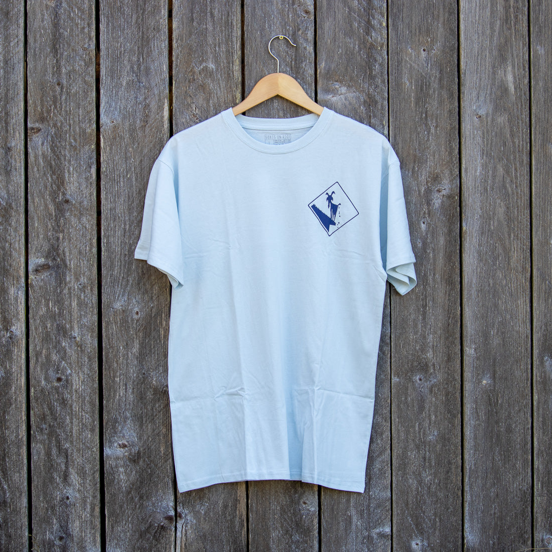 Goats on Roof Stencil Logo T Shirt