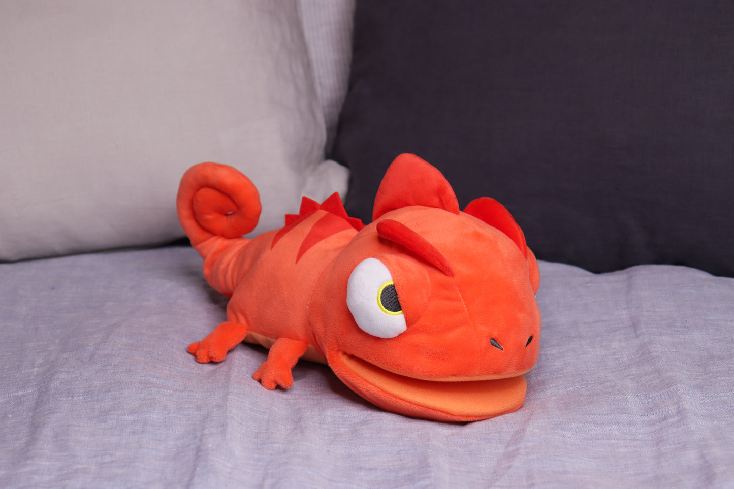 Plush Chameleon Hand Puppet