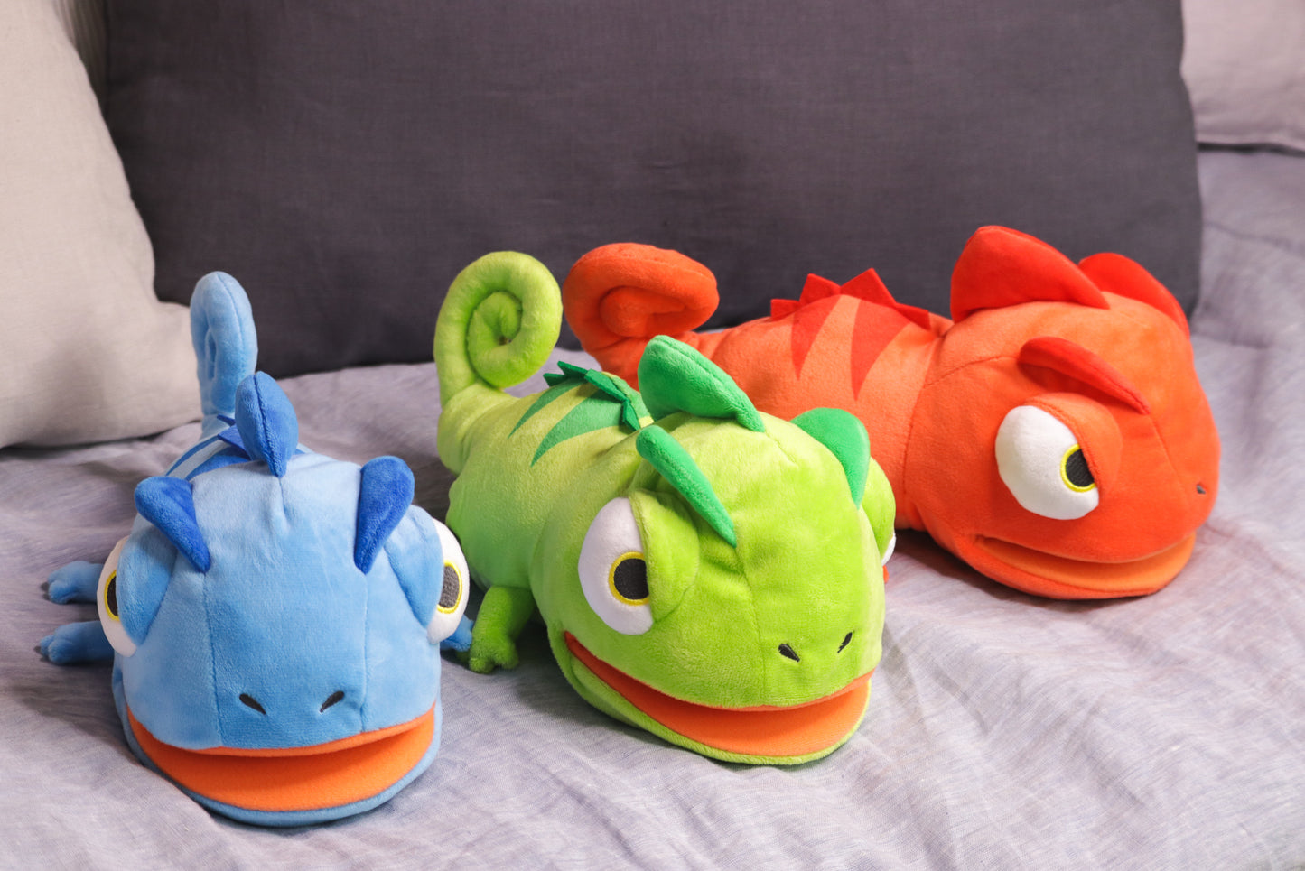 Plush Chameleon Hand Puppet