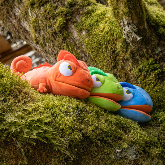 Plush Chameleon Hand Puppet