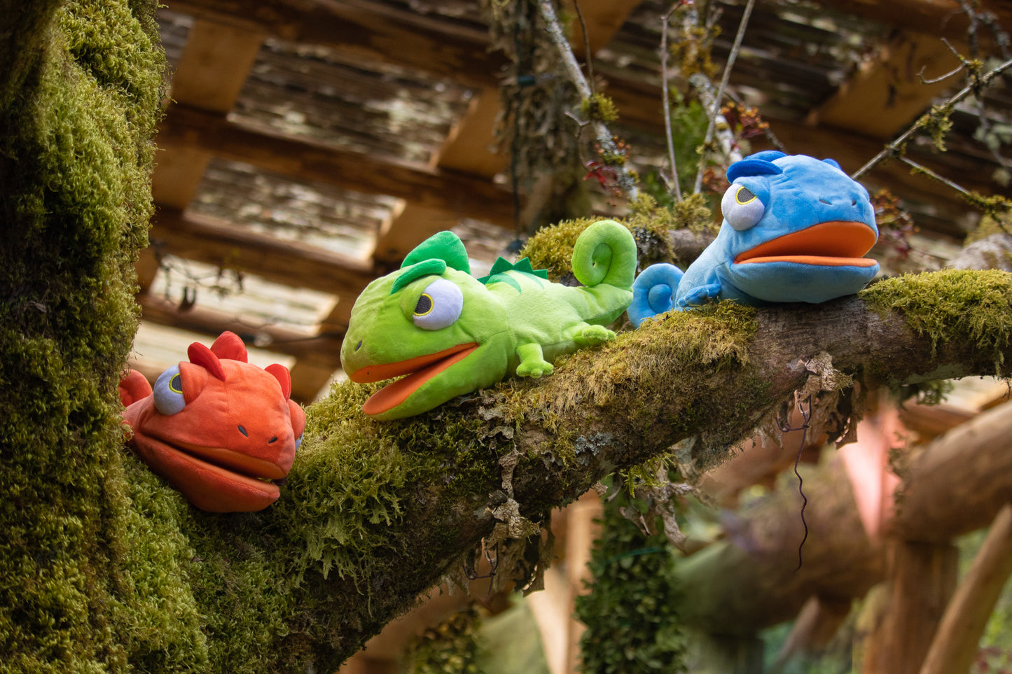 Plush Chameleon Hand Puppet