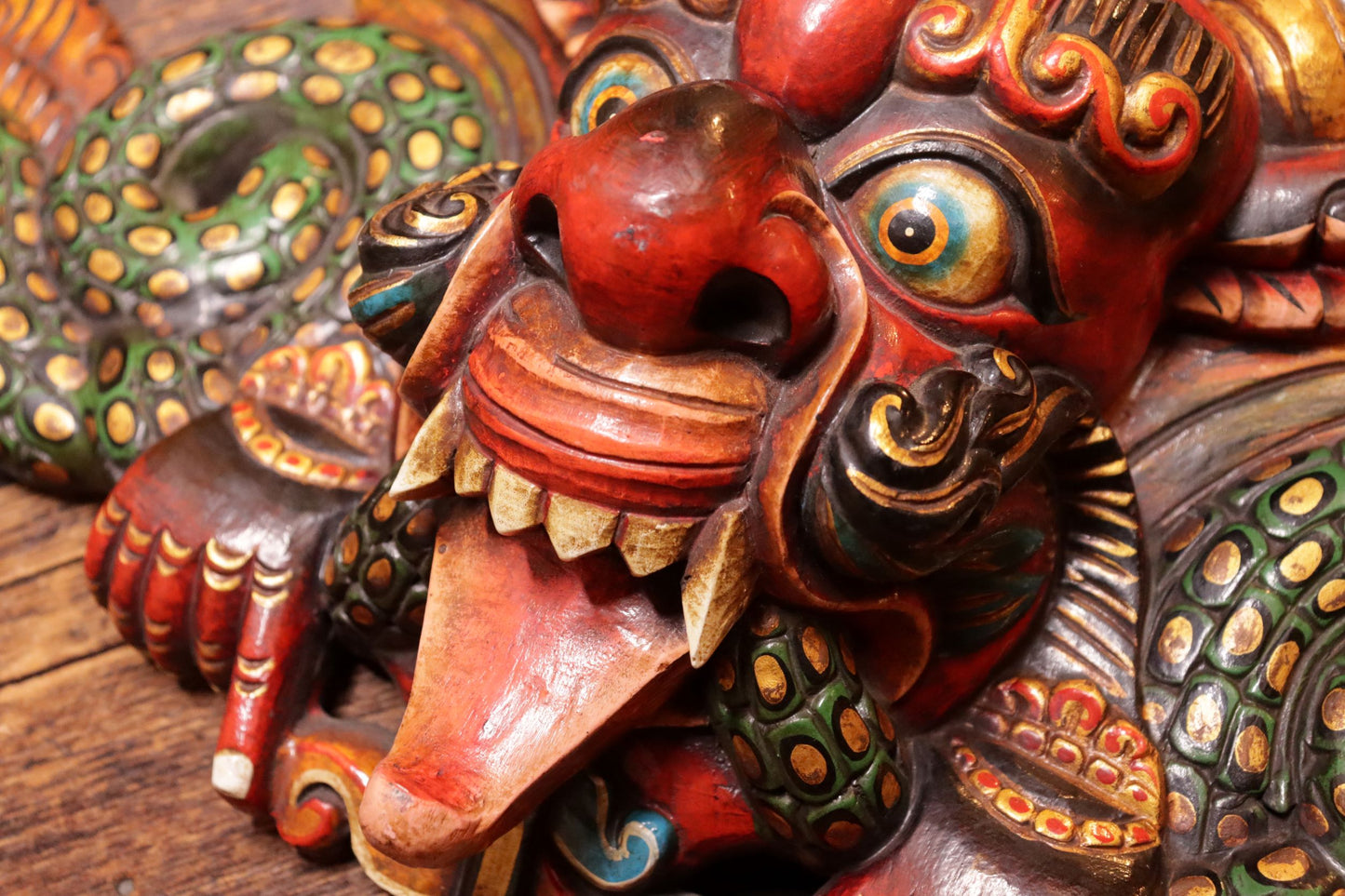 Carved Wooden Chhepu Mask