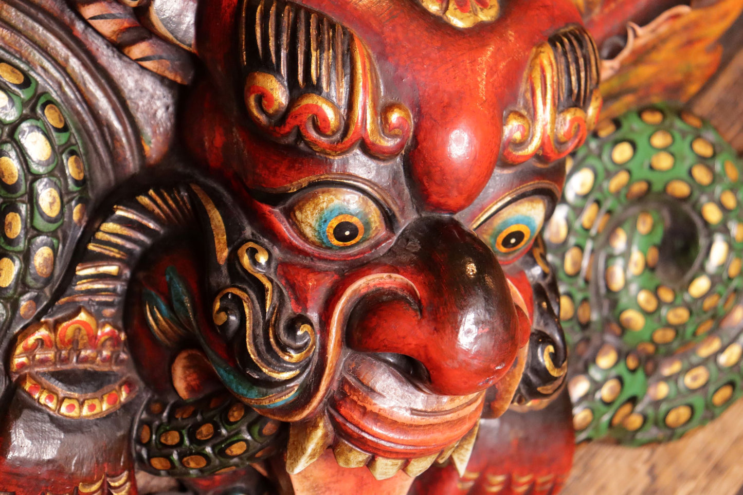 Carved Wooden Chhepu Mask