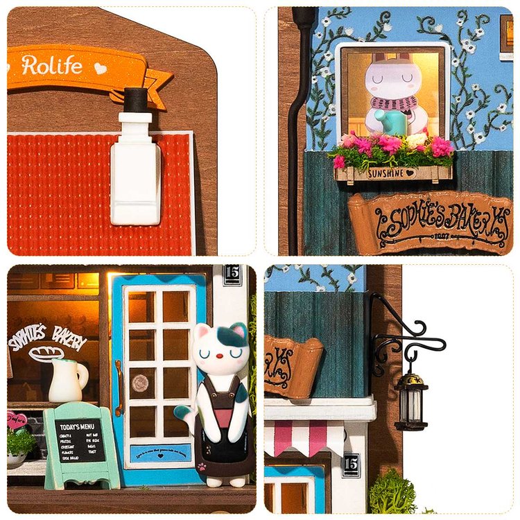 Robotime Aroma Toast Lab DIY Miniature House