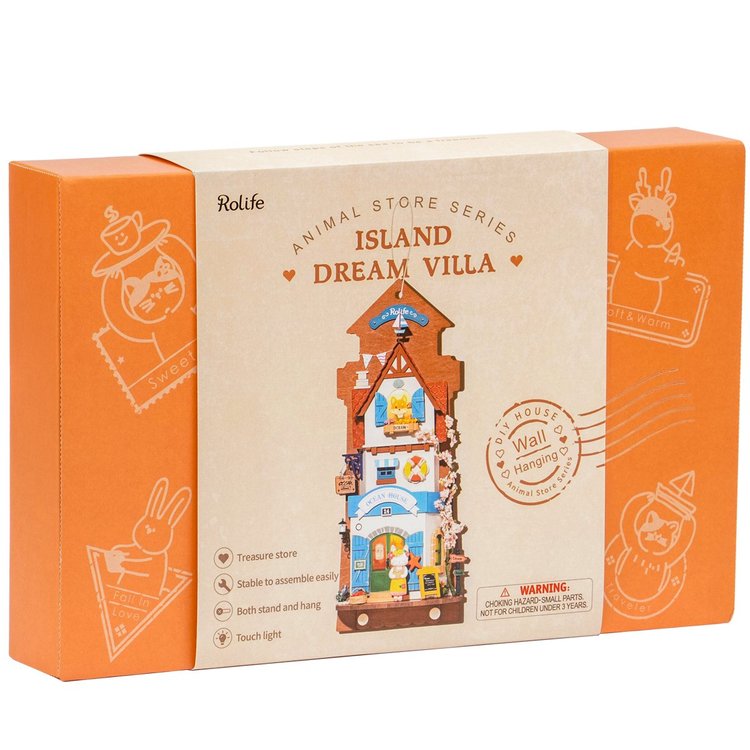 Robotime Island Dream Villa DIY Miniature House