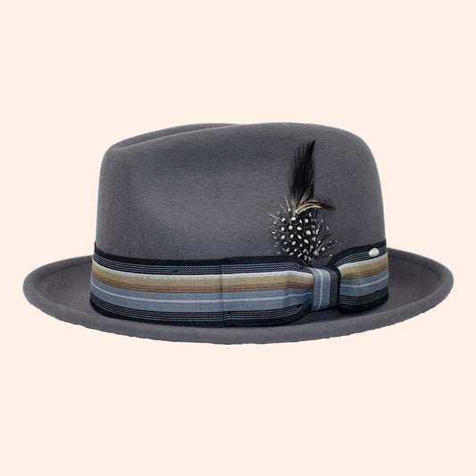Grey Fedora with Band