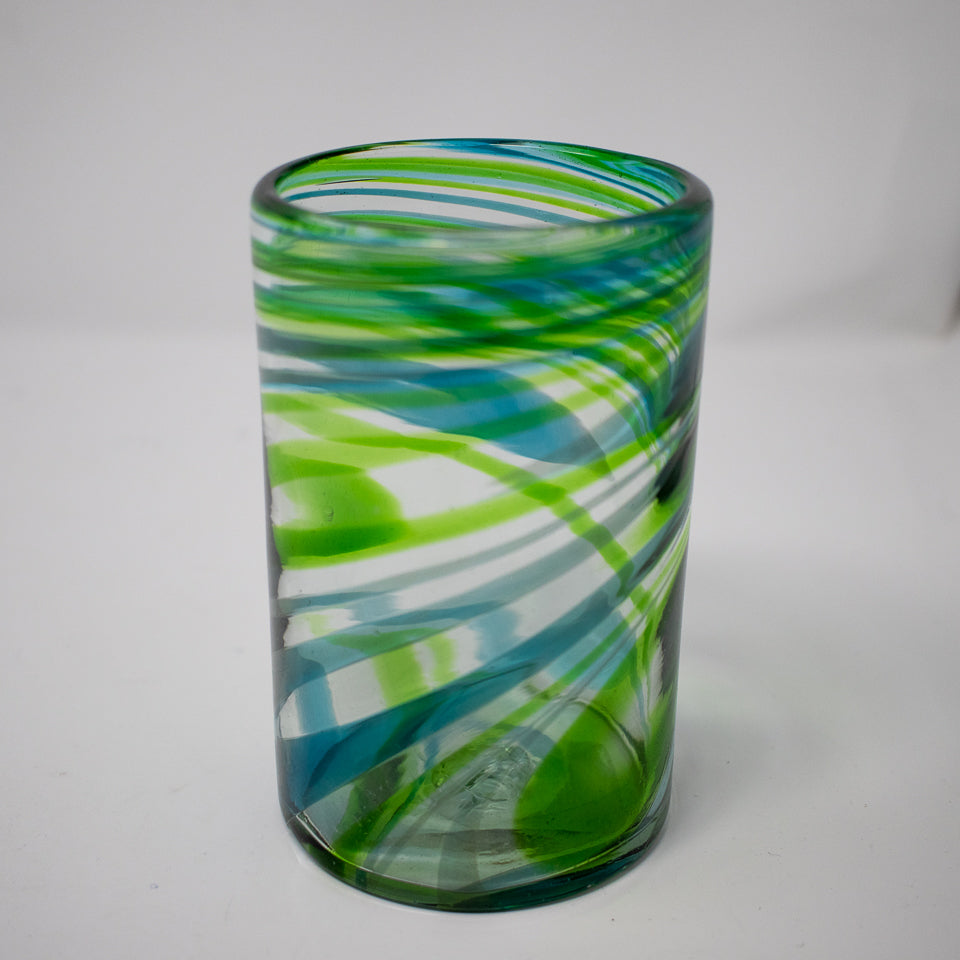 Mexican Green Swirl Tumbler (Set of 4)