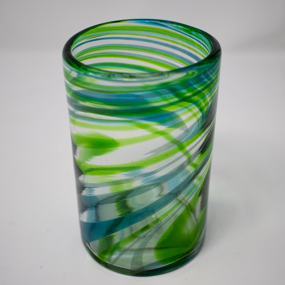 Mexican Green Swirl Tumbler (Set of 4)