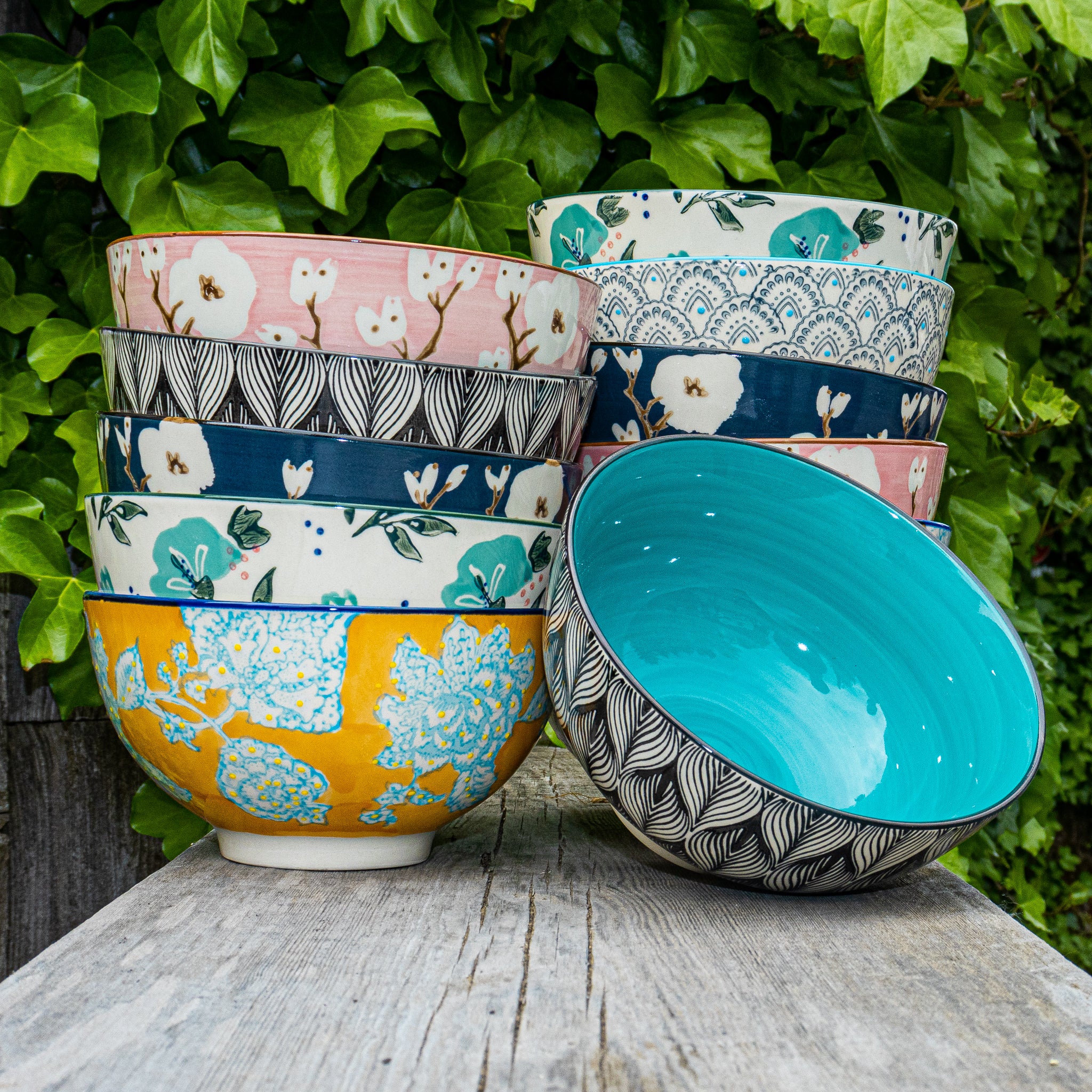 Large Hand-Painted Bowl – Old Country Market