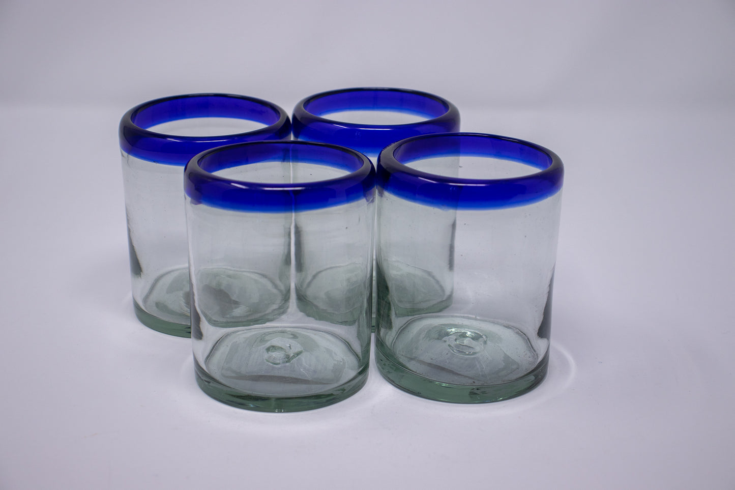 Small Mexican Cobalt Rim Tumblers