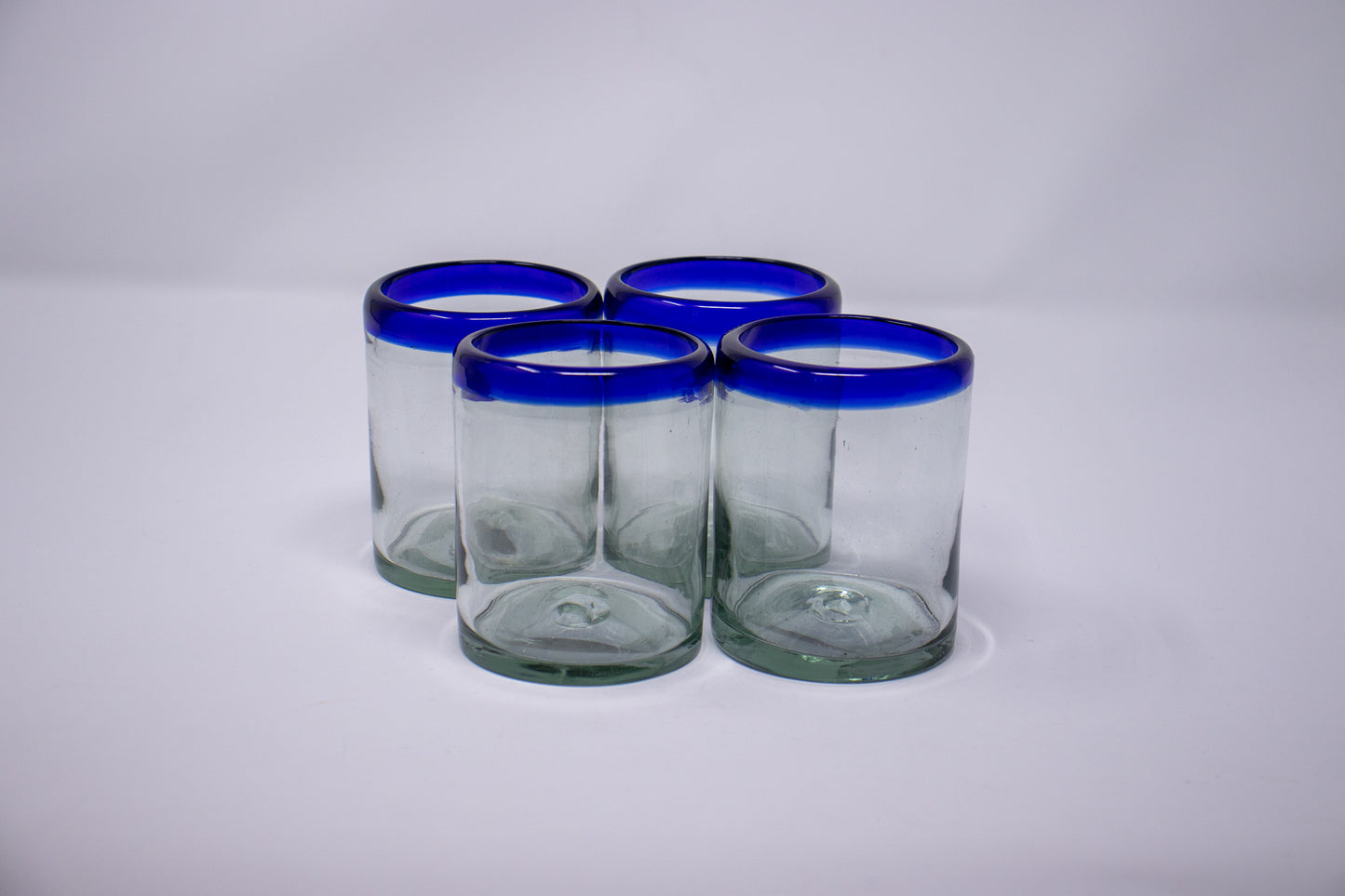 Small Mexican Cobalt Rim Tumblers