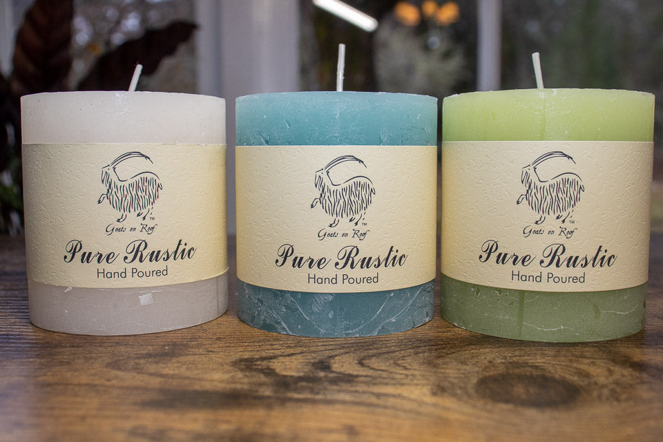 Small Rustic Candles