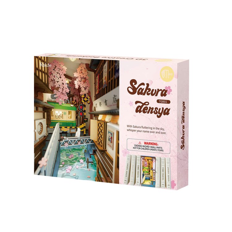 Robotime Sakura Tram DIY Miniature