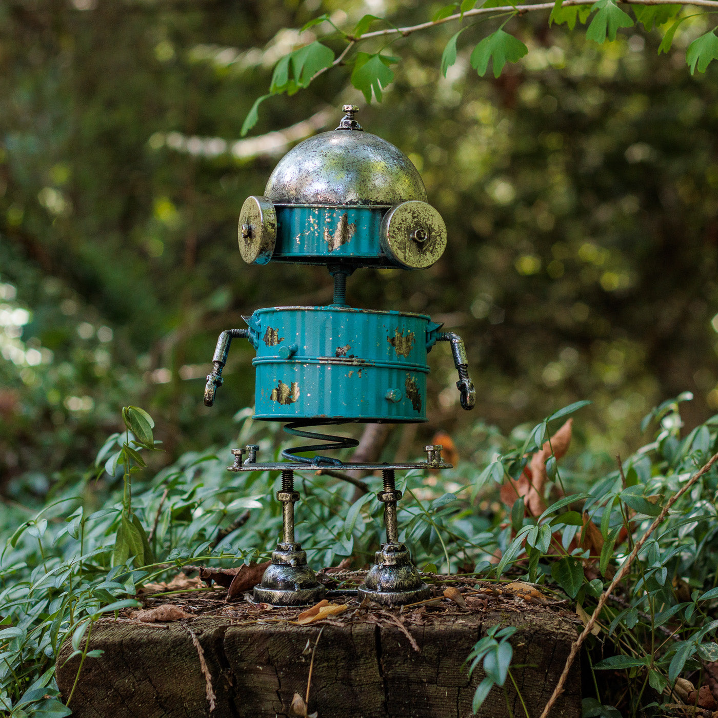 Blue Metal Robot