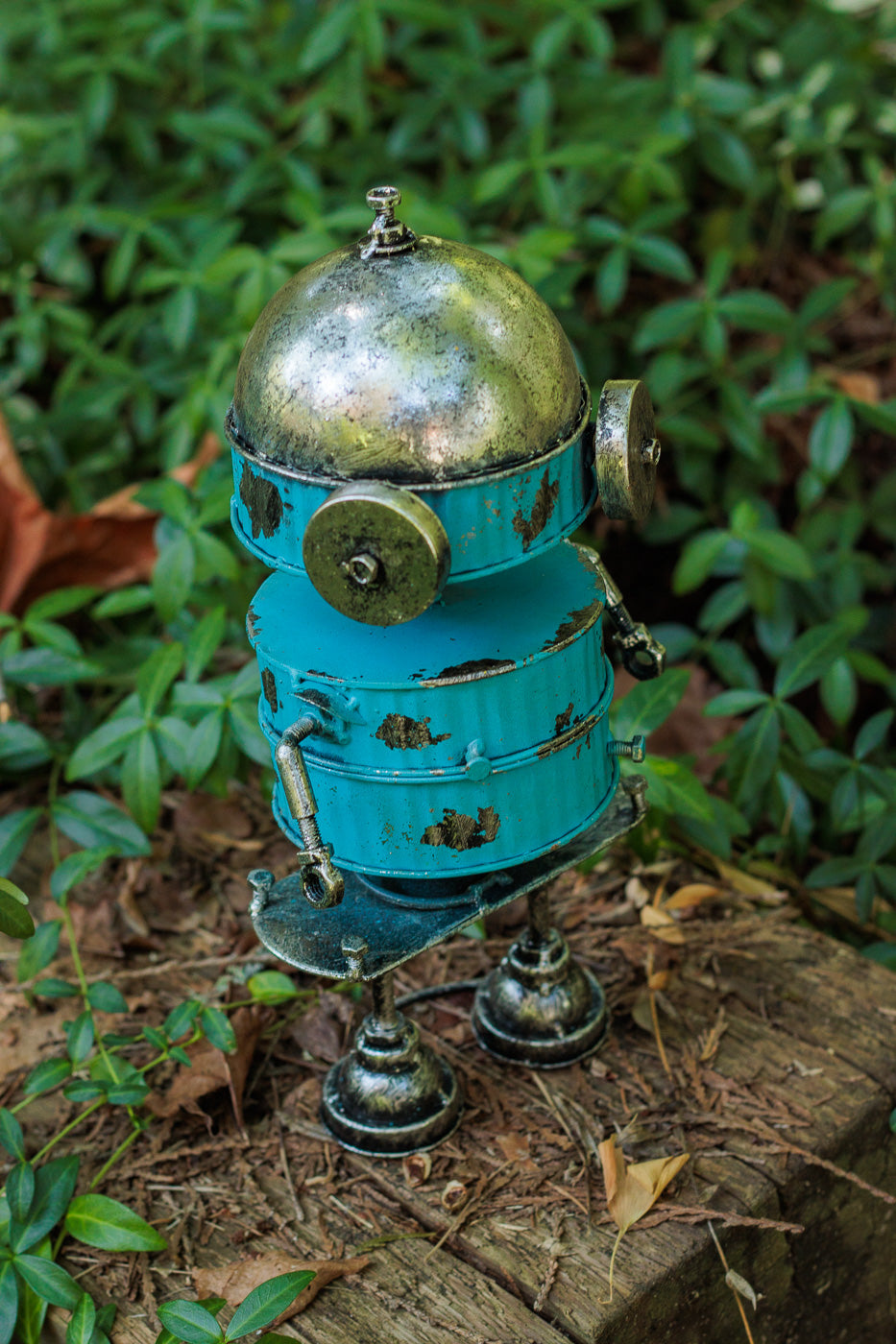 Blue Metal Robot