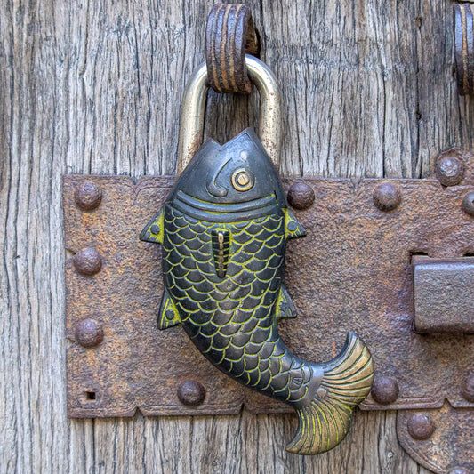 Brass Fish Padlock