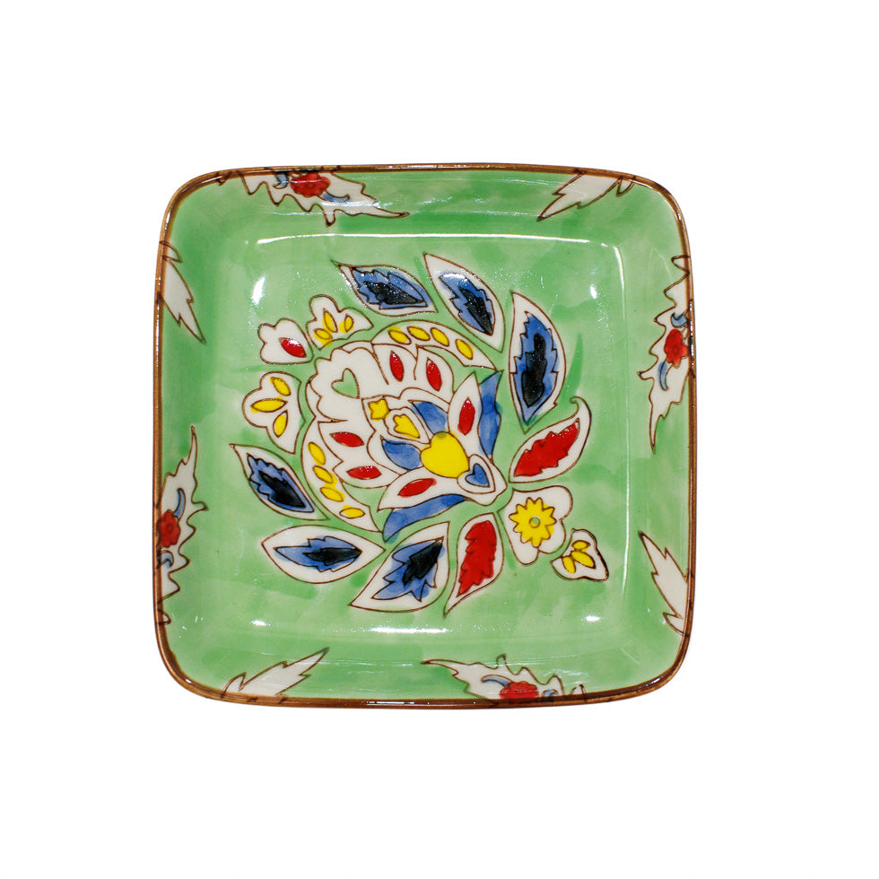 Hand-Painted Square Plates