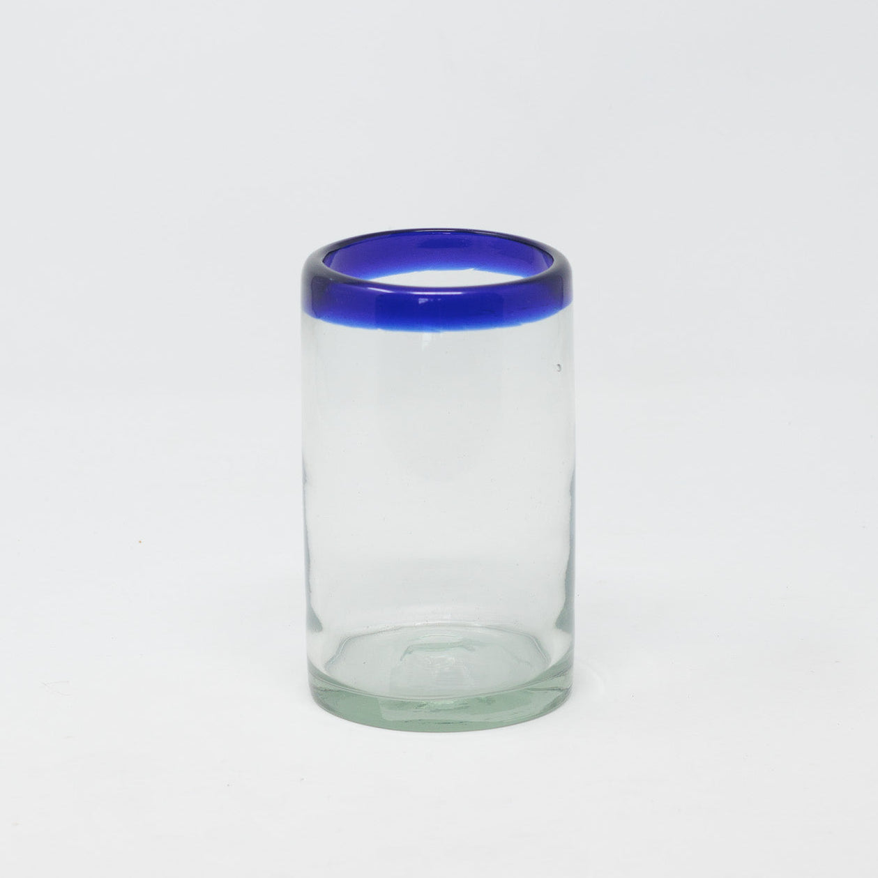 Tall Mexican Cobalt Rim Tumblers