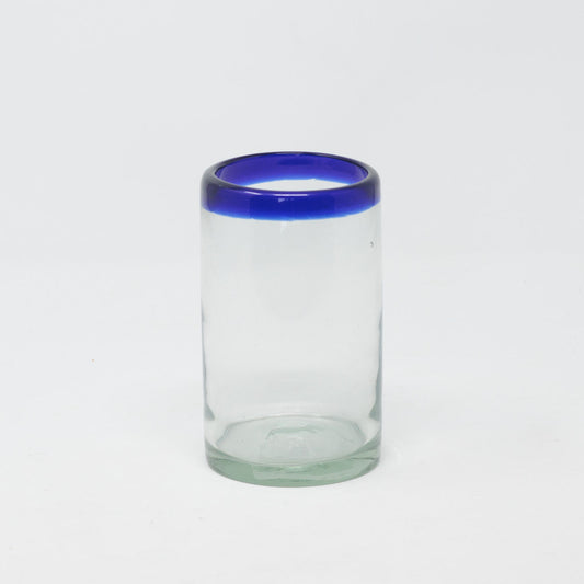Tall Mexican Cobalt Rim Tumblers