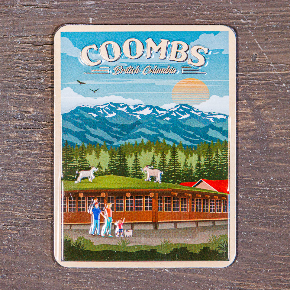 Coombs Bc Coombs Market Goats on Roof Magnet – Old Country Market