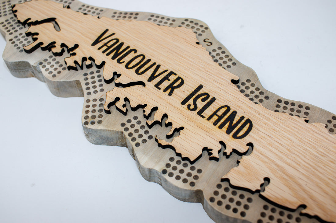 Vancouver Island Cribbage Board