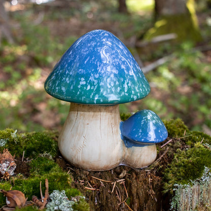 Ceramic Mushroom Double Cluster