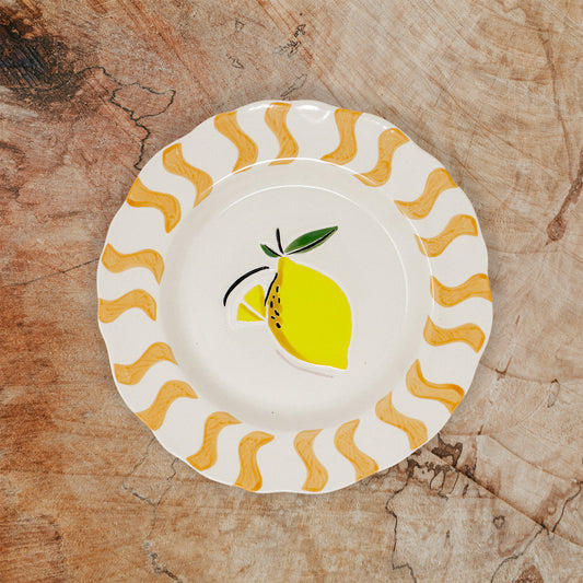 Striped Lemon Plate