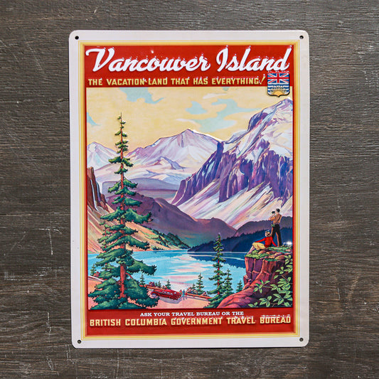 Retro Vancouver Island Metal Poster
