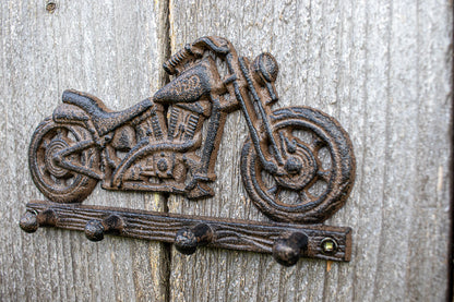 Cast Iron Motorcycle Key Hook