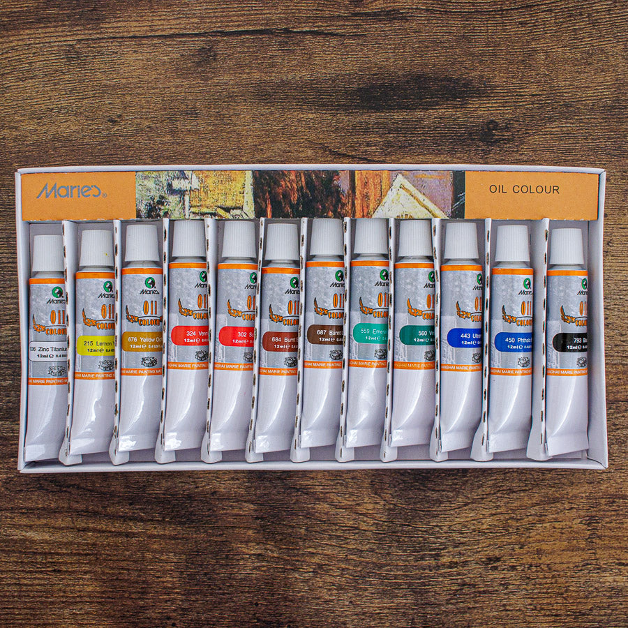 12 Pack of Oil Paints