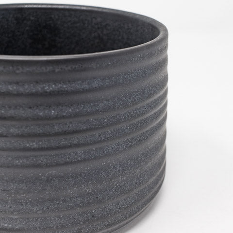 Ribbed Gray Mug