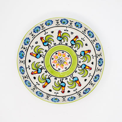 Hand-Painted Rooster Dish