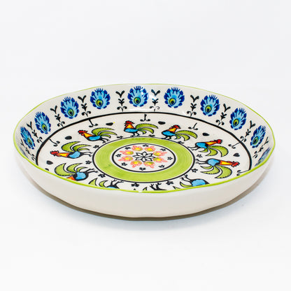 Hand-Painted Rooster Dish