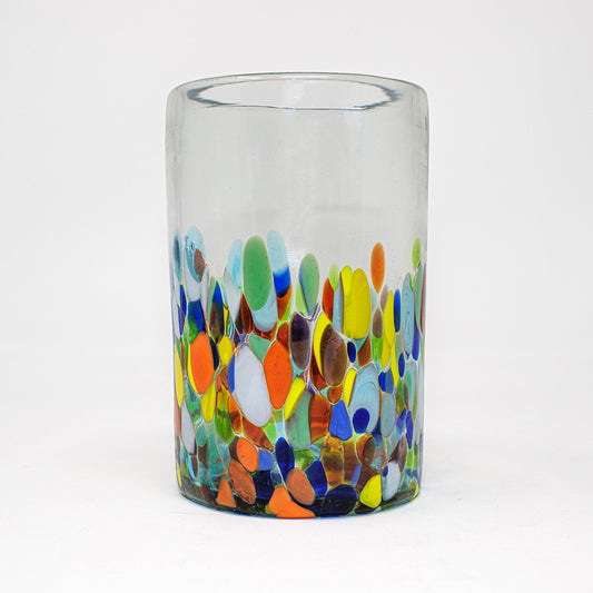 Tall Mexican Confetti Mosaic Tumblers (Set of 4)