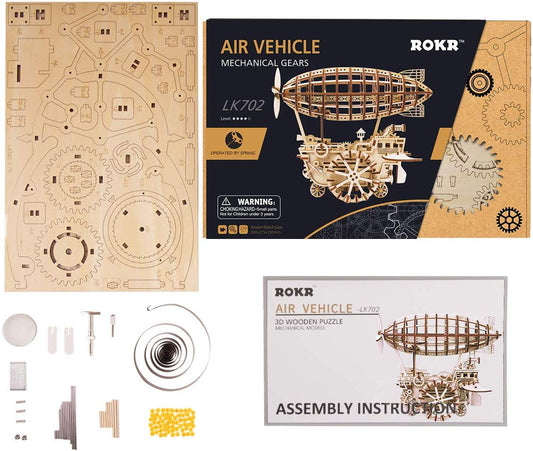 Airship Moving Mechanical Gears