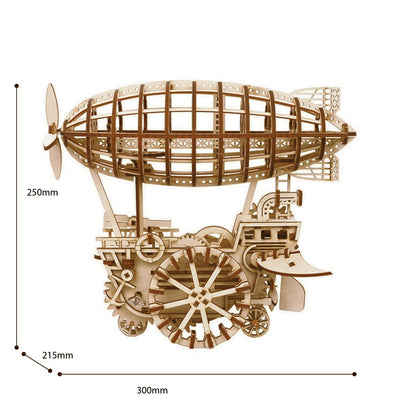 Airship Moving Mechanical Gears