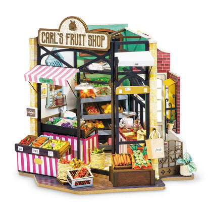 Robotime Carl's Fruit Shop Miniature Room Kit