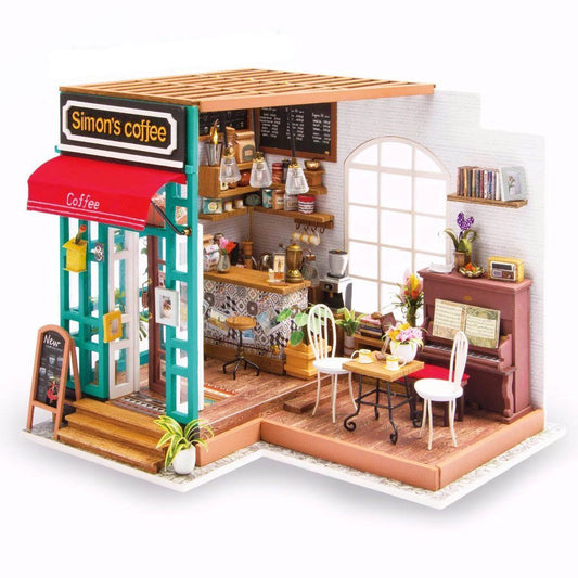 Robotime Simon's Coffee Miniature Room Kit