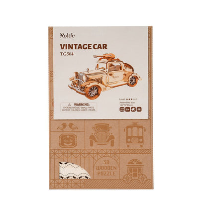 Vintage Car 3D Wooden Puzzle
